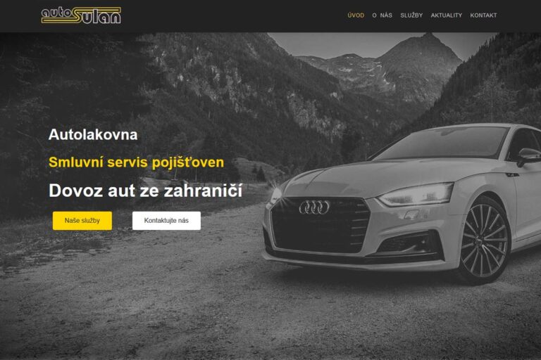 Auto Sulán - Úvodní strana